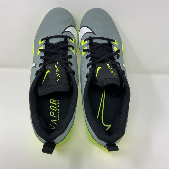 Nike Vapor Edge Speed 360 2 Football Cleats FB8446-303 Men Size 13 Volt Grey NEW - Picture 7 of 8